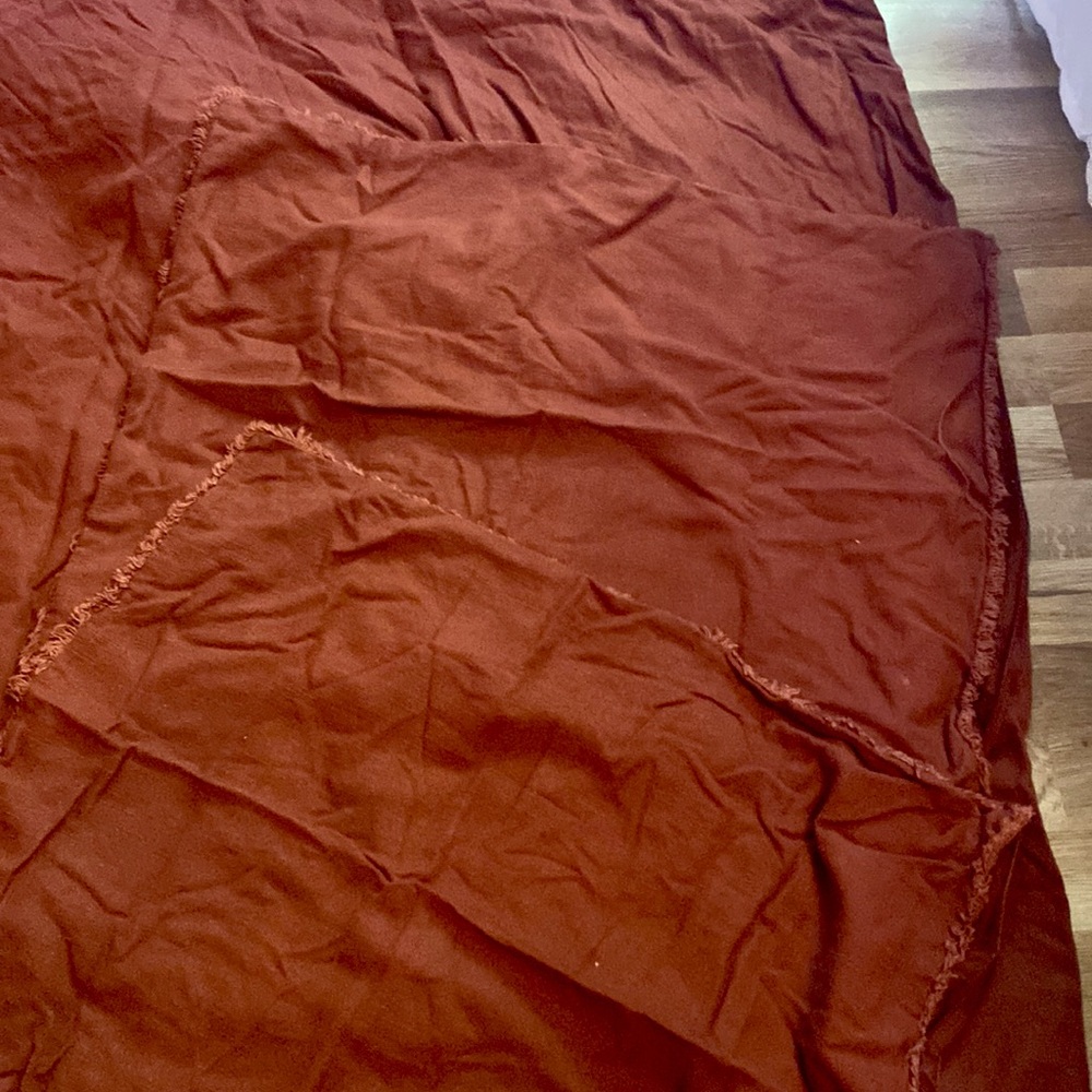 COPY - Rust Duvet Cover and Sham covers